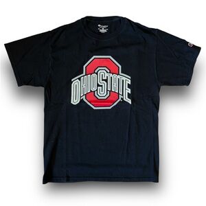 Champion Ohio State Buckeyes Logo Black Tee